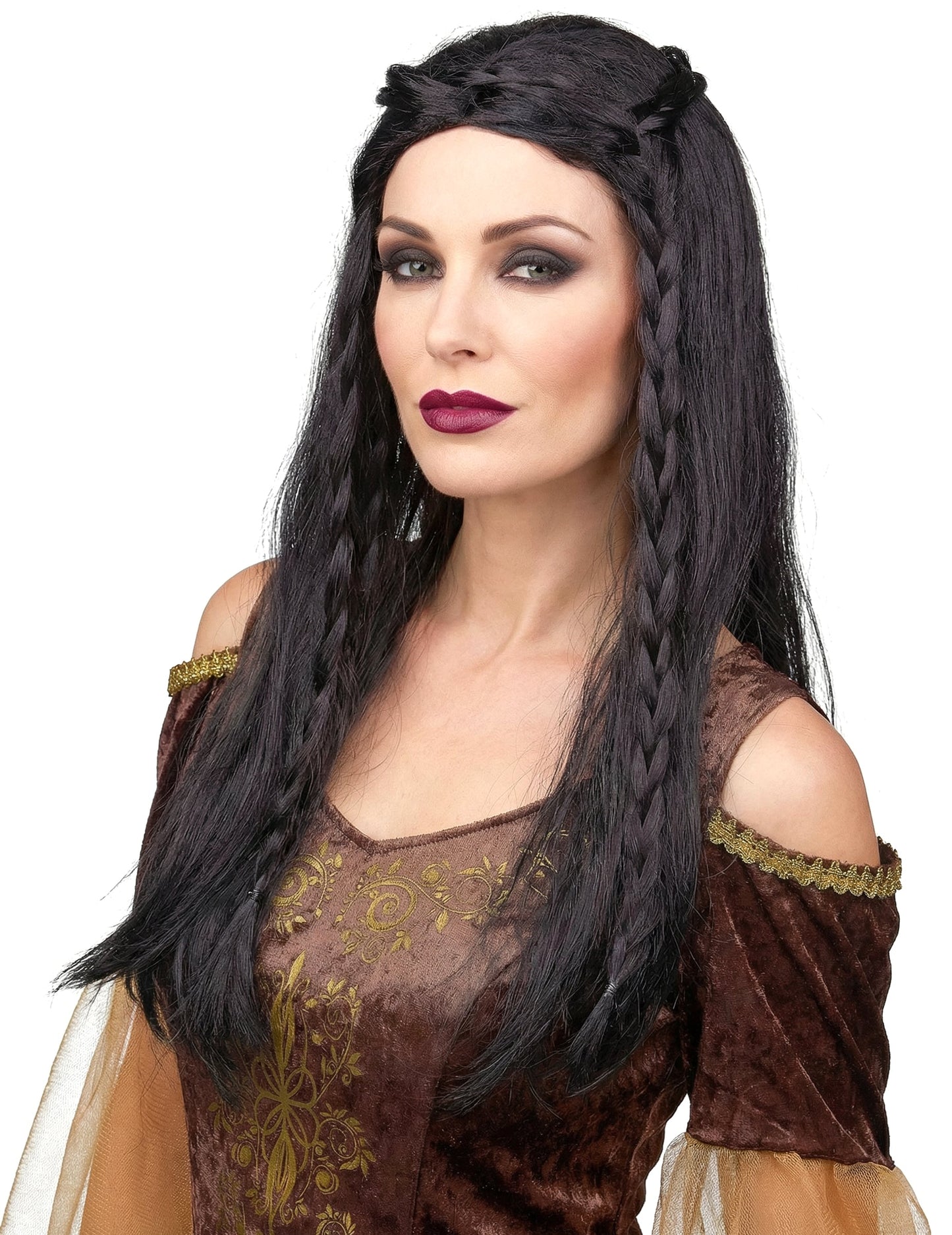 Ženska črna lasulja