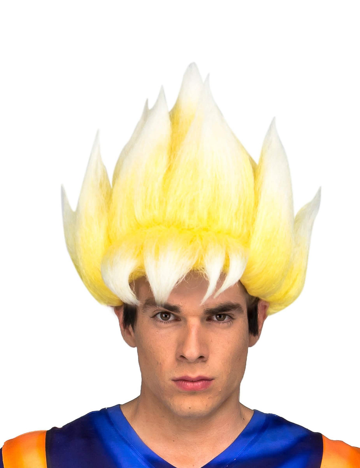Lasulja Super Saiyan Goku Dragon Ball™ za odrasli rumena in bela štrleča