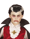 Perruque de vampire pour enfant bicolore noir et blanc