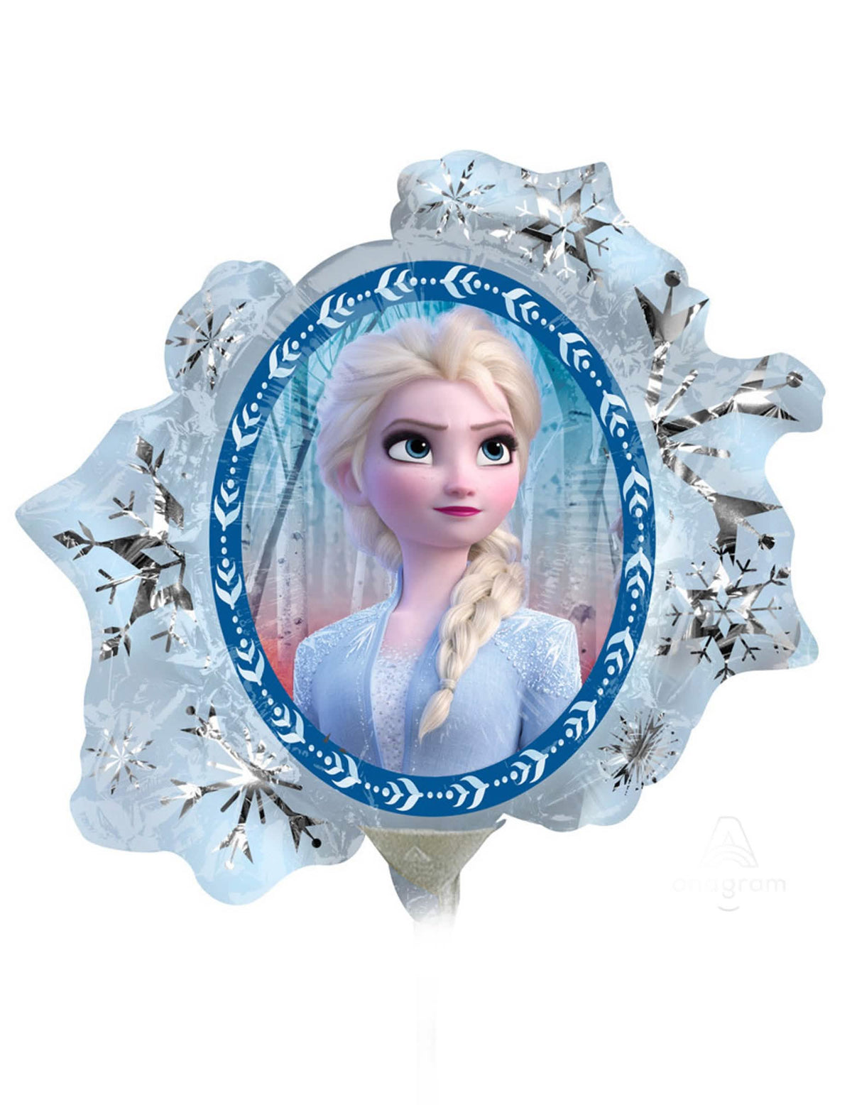 Aluminijski balon Elsa Ledeno kraljestvo 2 za otrok modra in srebrna