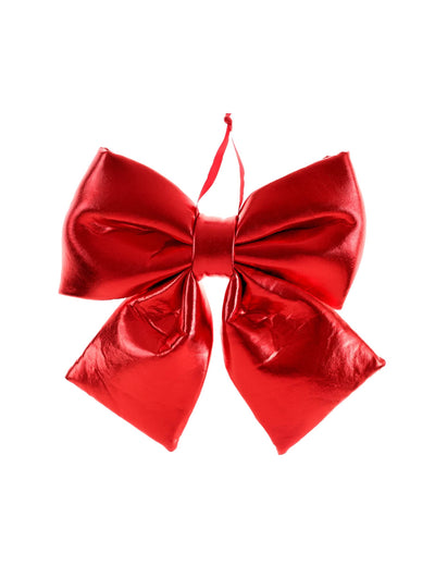 Majhna metalizirana rdeča pentlja 15 x 18 cm