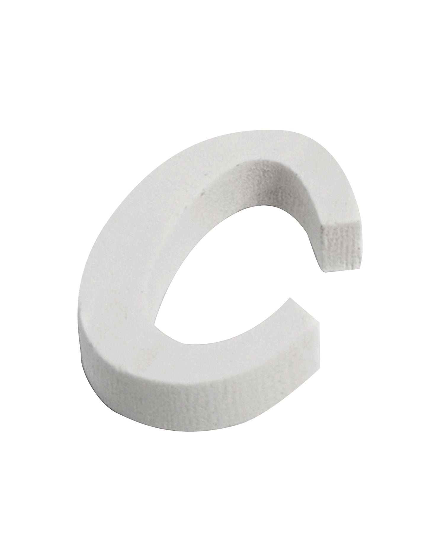 Majhna bela lesena črka c 5 cm za poroko