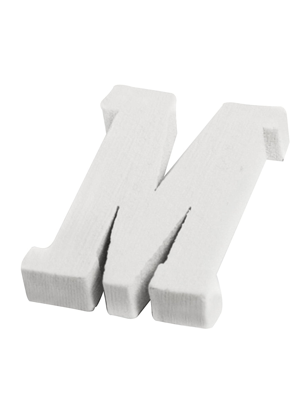 Petite lettre m pour mariage en bois blanc