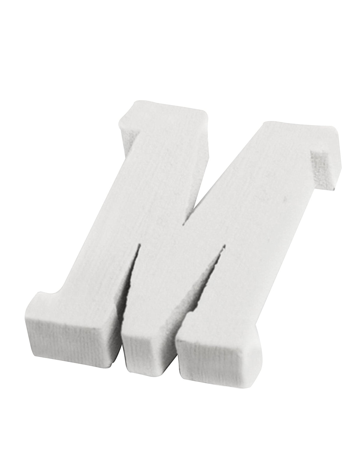 Petite lettre m pour mariage en bois blanc