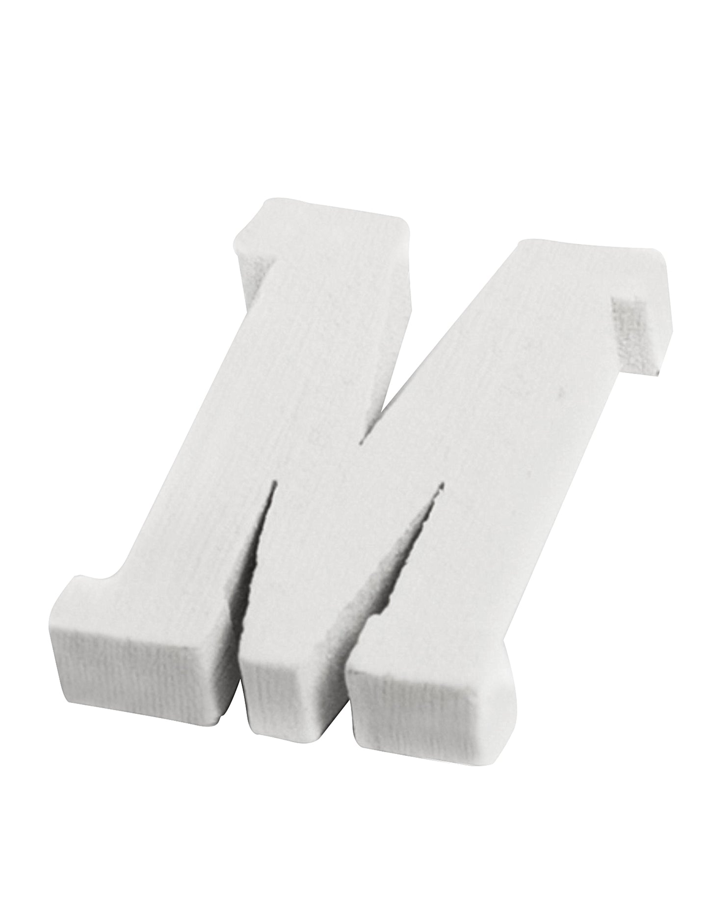 Majhna bela lesena črka m 5 cm za poroko