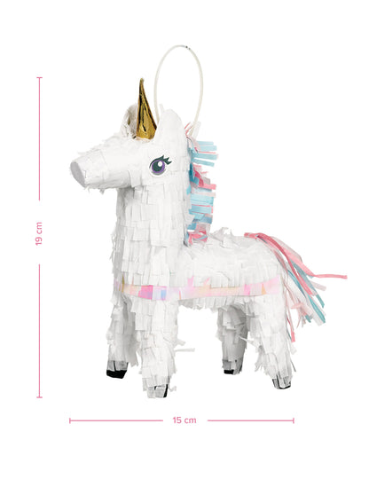 Majhna dekorativna čarobna pinjata samorog 19 x 15 cm osrednji del