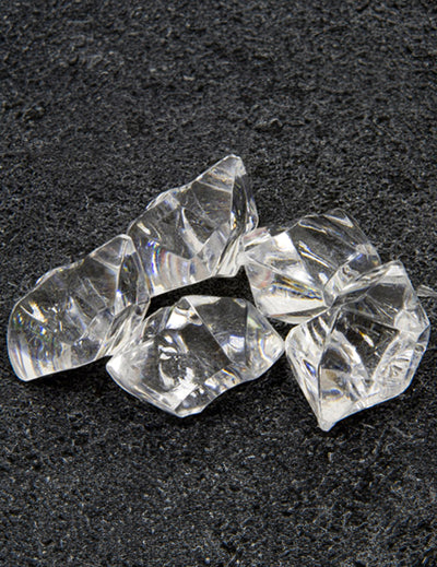 Pierres effet cristal pour table transparentes