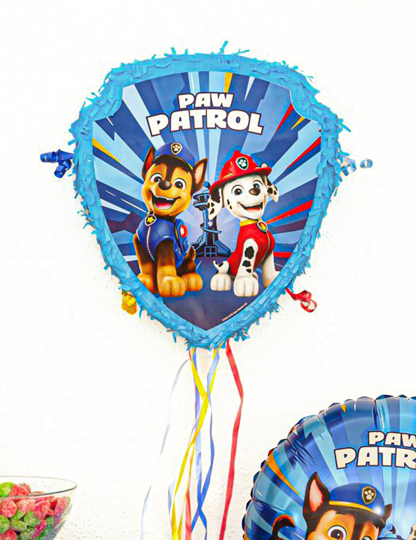 Modra vlečna piñata Pat'patrouille™ 33 x 38 cm