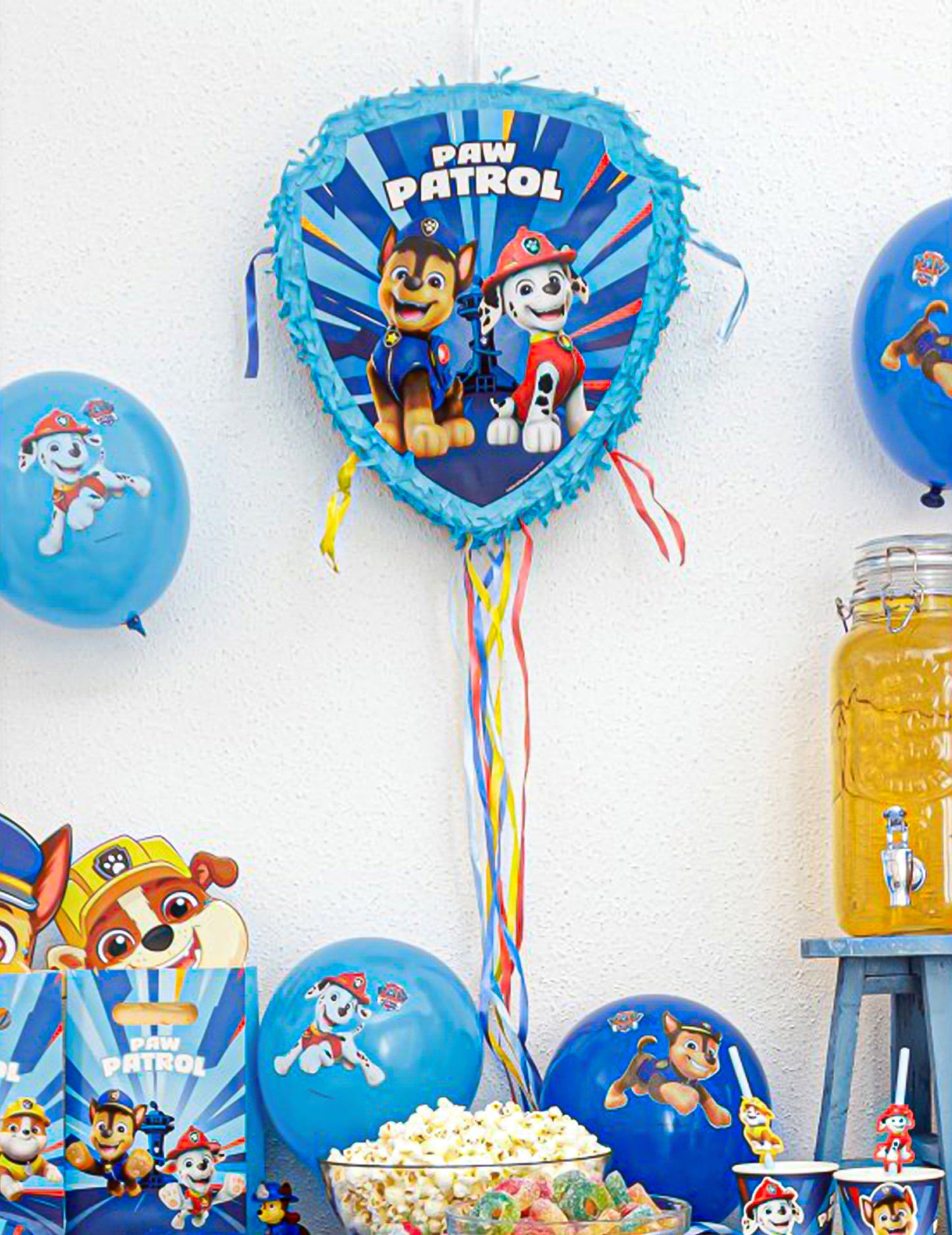 Modra vlečna piñata Pat'patrouille™ 33 x 38 cm