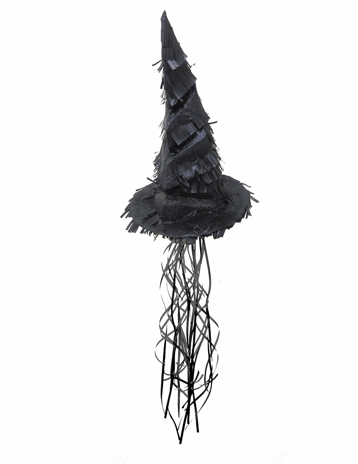 Pinata chapeau apprenti sorcier pour enfant noire avec rubans