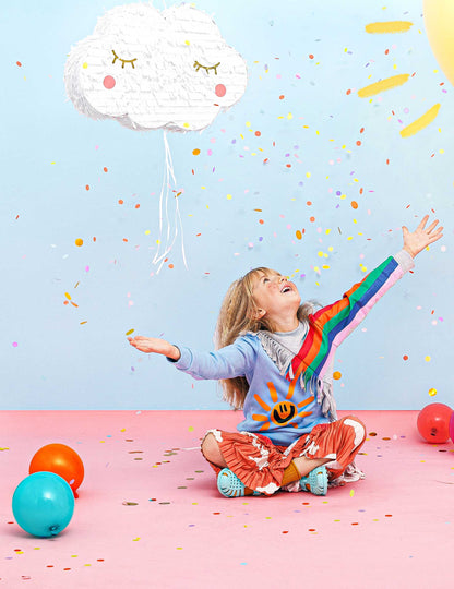 Pinjata Beli oblak z vrvicami, 50 x 32 cm