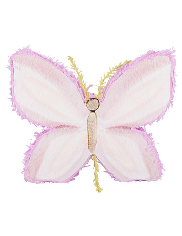 Lila in krem kartonska pinjata v obliki metulja, 45 x 36 x 8 cm za rojstni dan