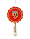 Pinata ronde RC Lens pour supporter rouge et jaune