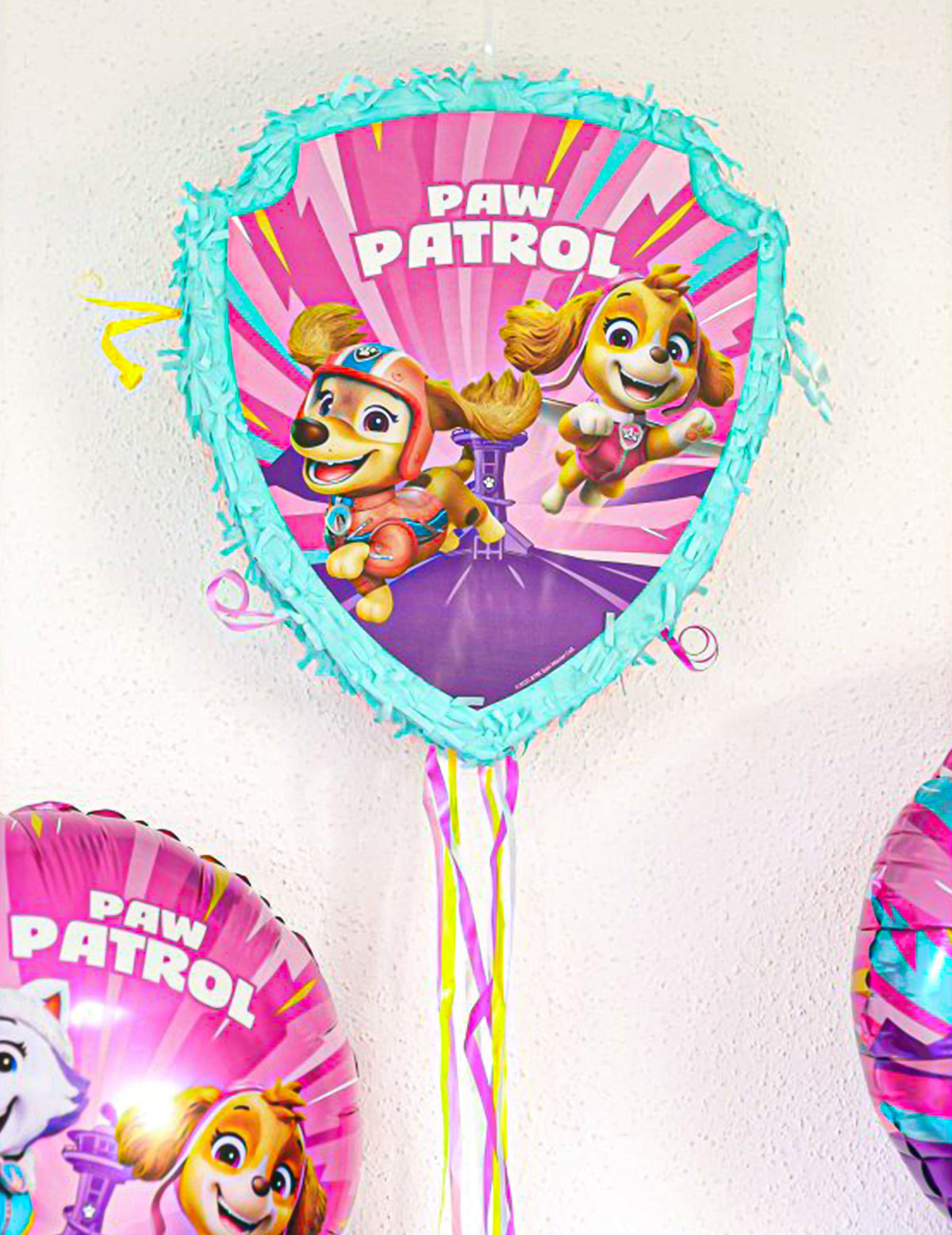 Rožnata vlečna piñata Pat'patrouille™ 33 x 38 cm