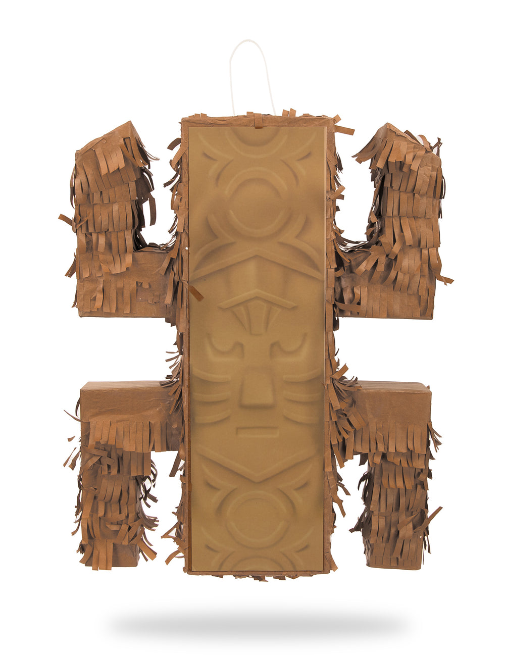 Pinata totem aventurier pour enfant marron à franges