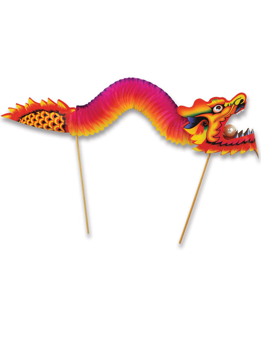 Pics dragon pour décoration multicolores rouge rose et jaune