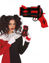 Pistolet Arlequine pour femme rouge et noir