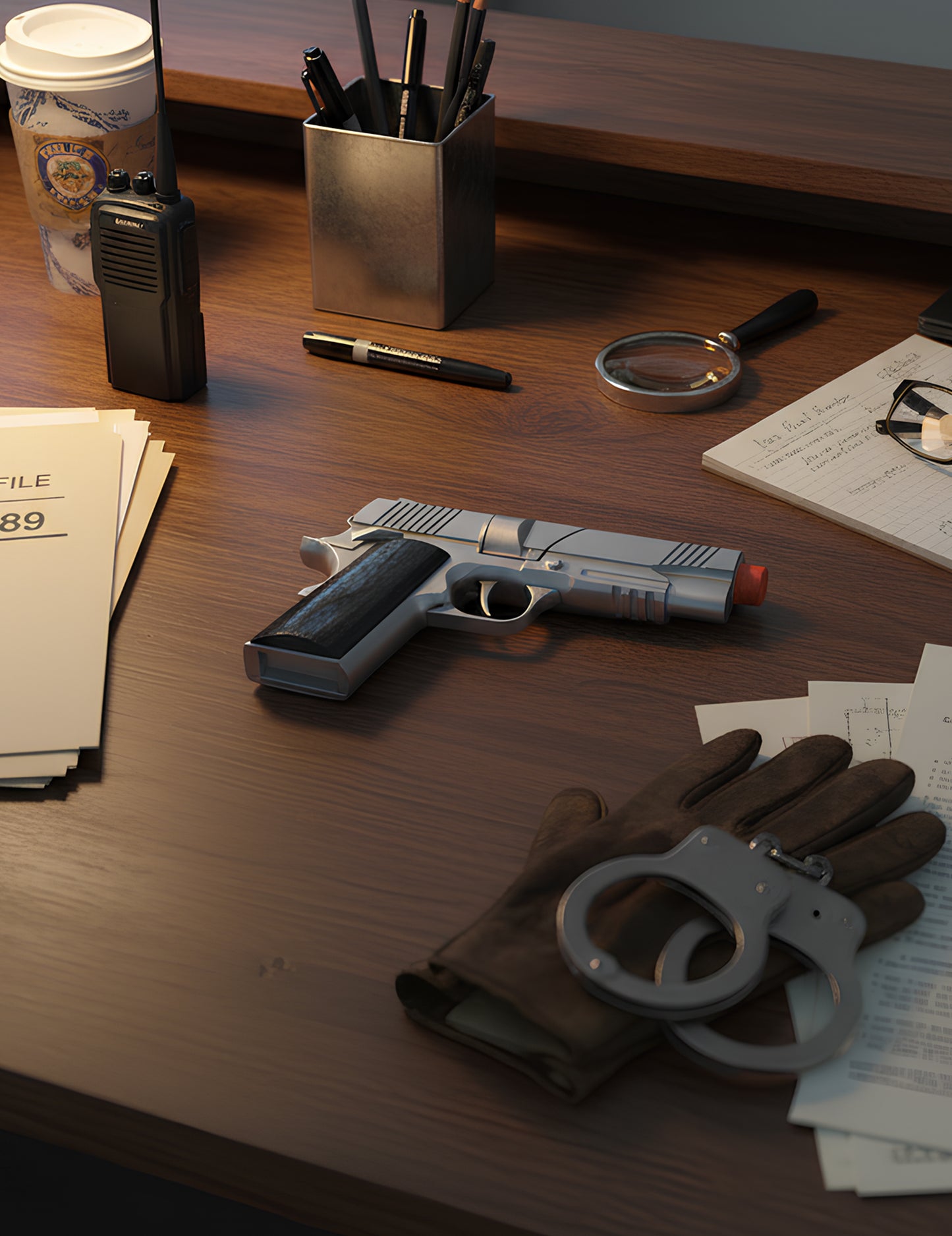 18-palčna kovinska policijska pištola cm