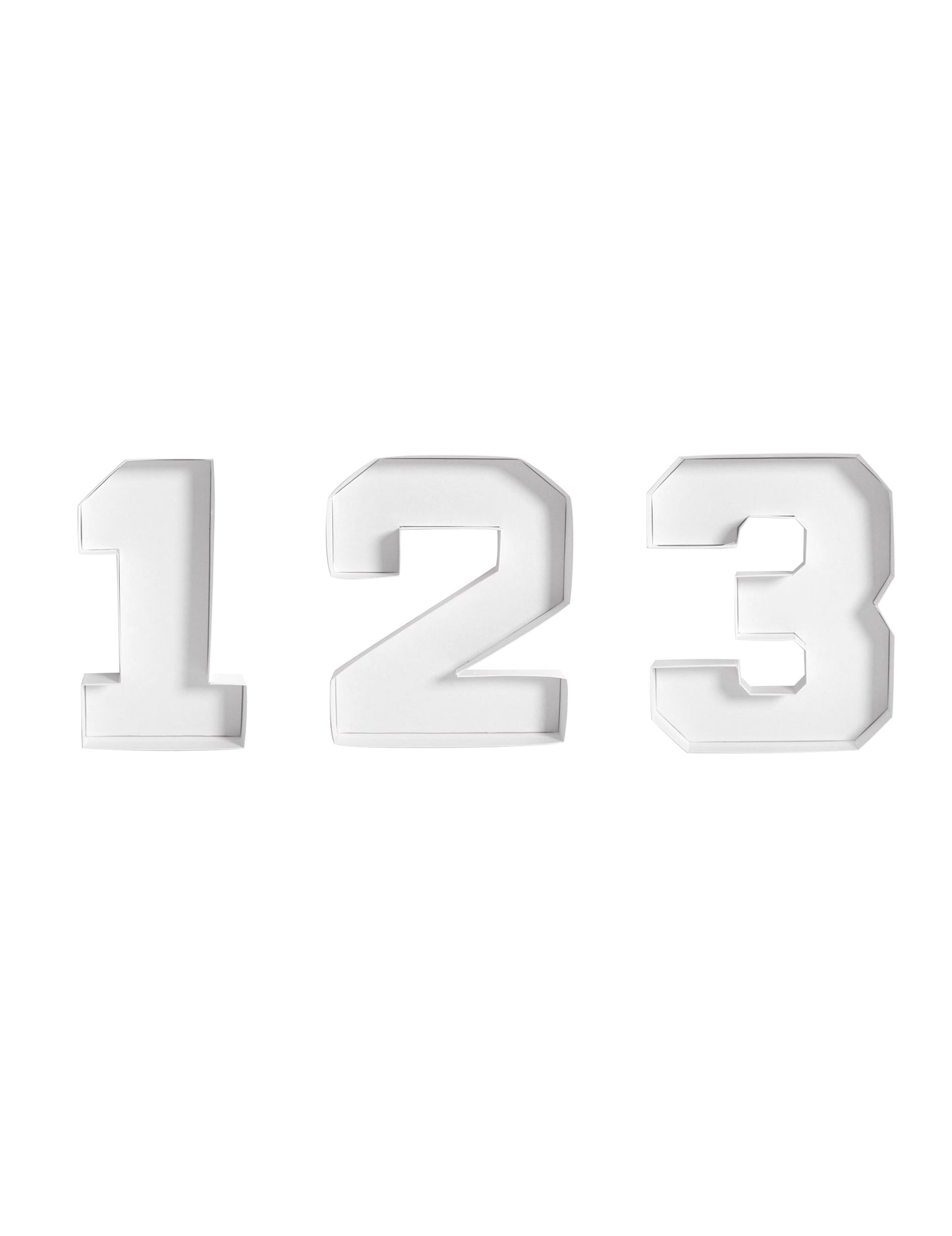 Kartonski pladenj za predjedi s številkami, 26 x 20 cm za torto s številkami