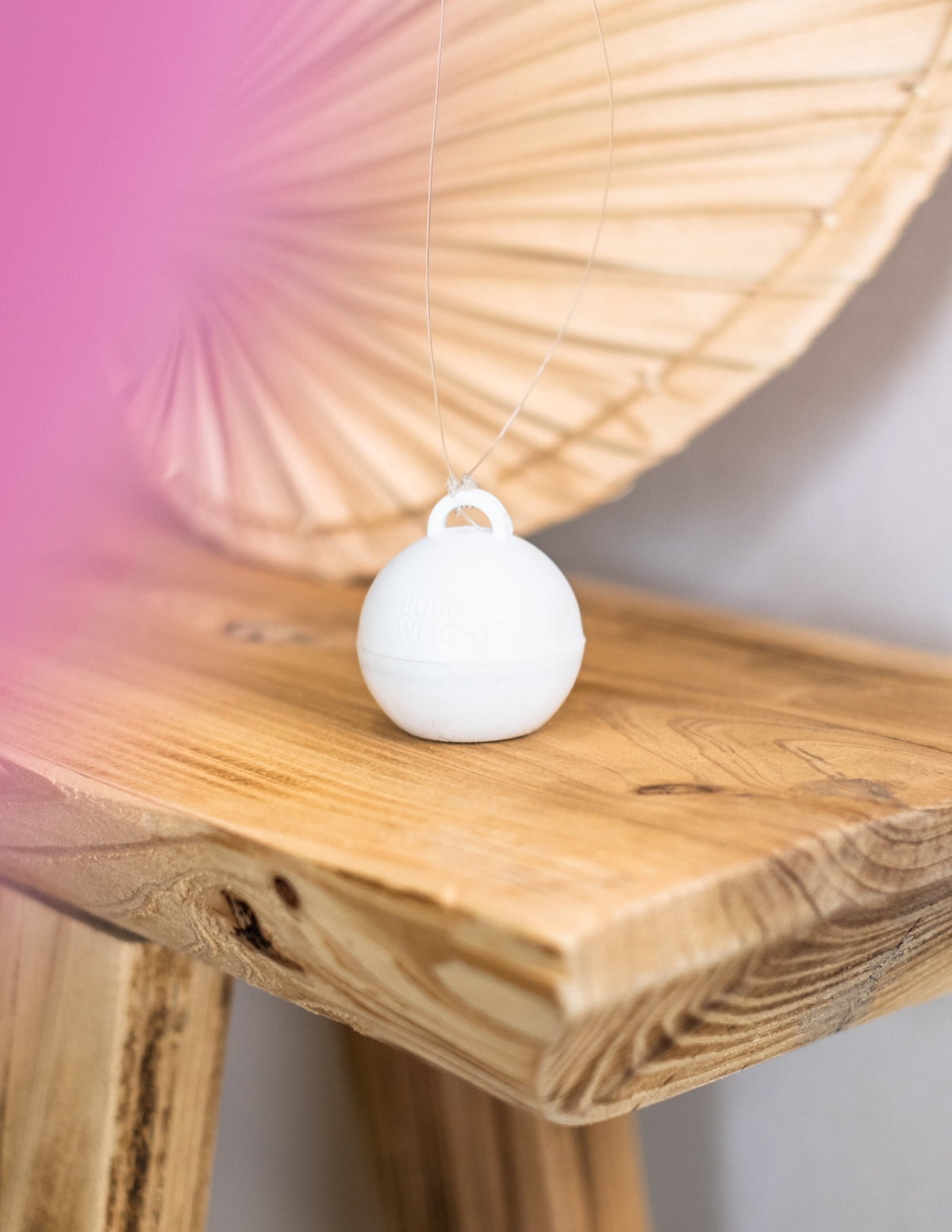 Détail du poids pour ballon hélium blanc 35 g