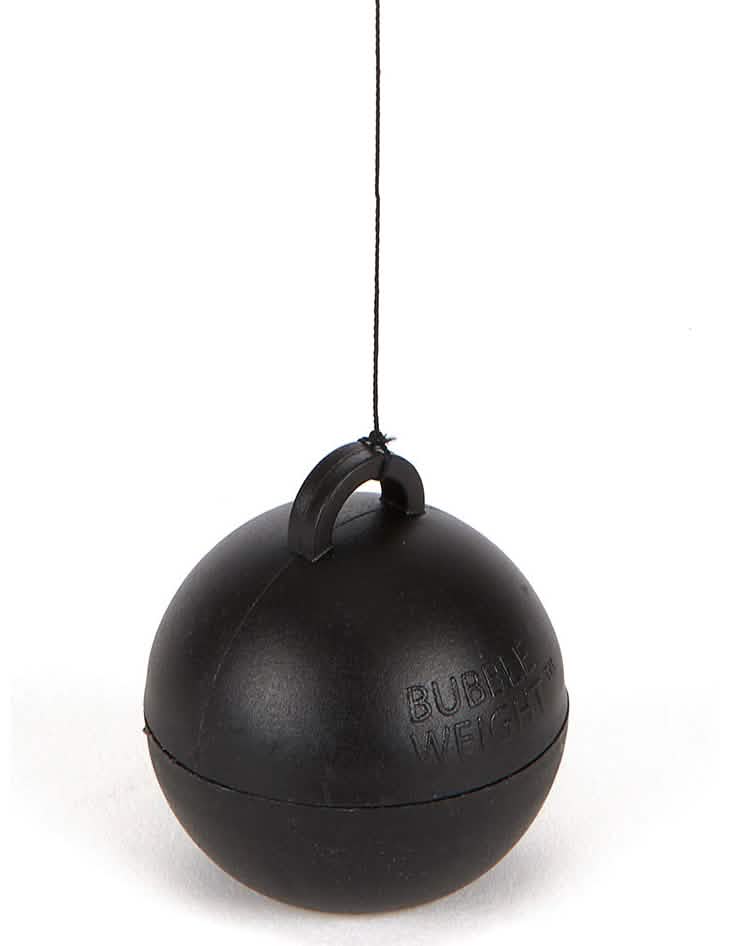 Teža za balon s helijem za dekoracijo črna 35 g