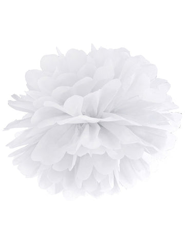 Bela knjiga viseča pompom 35 cm