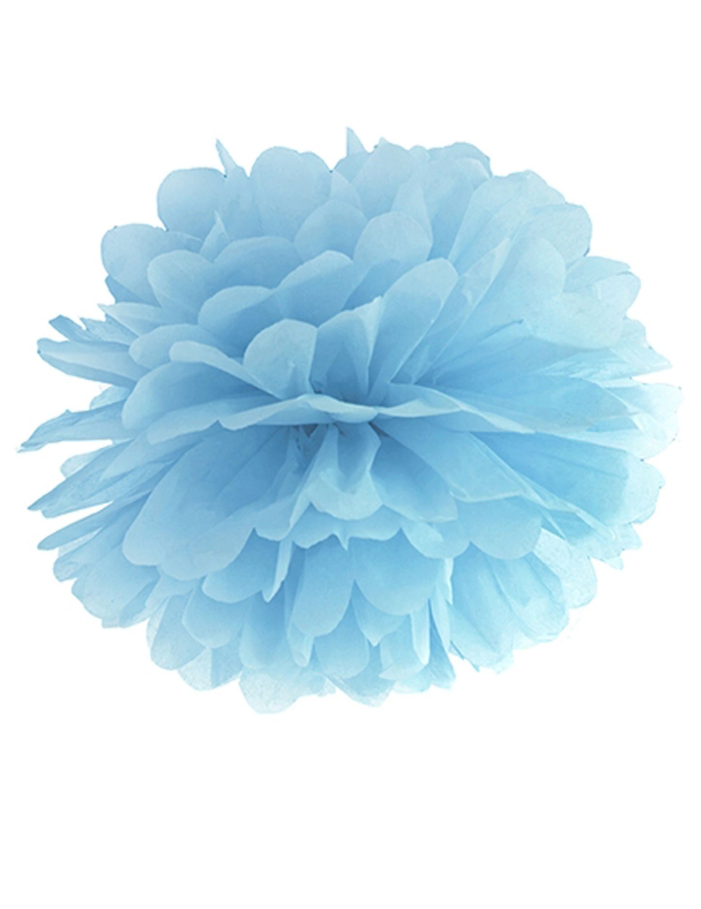 Viseči cof iz modrega svilenega papirja 25 cm