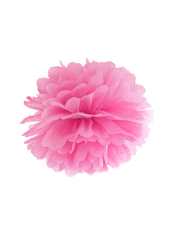Pompon za obešanje v papirju Fuchsia 25 cm