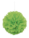 Pompon à suspendre en papier de soie vert citron