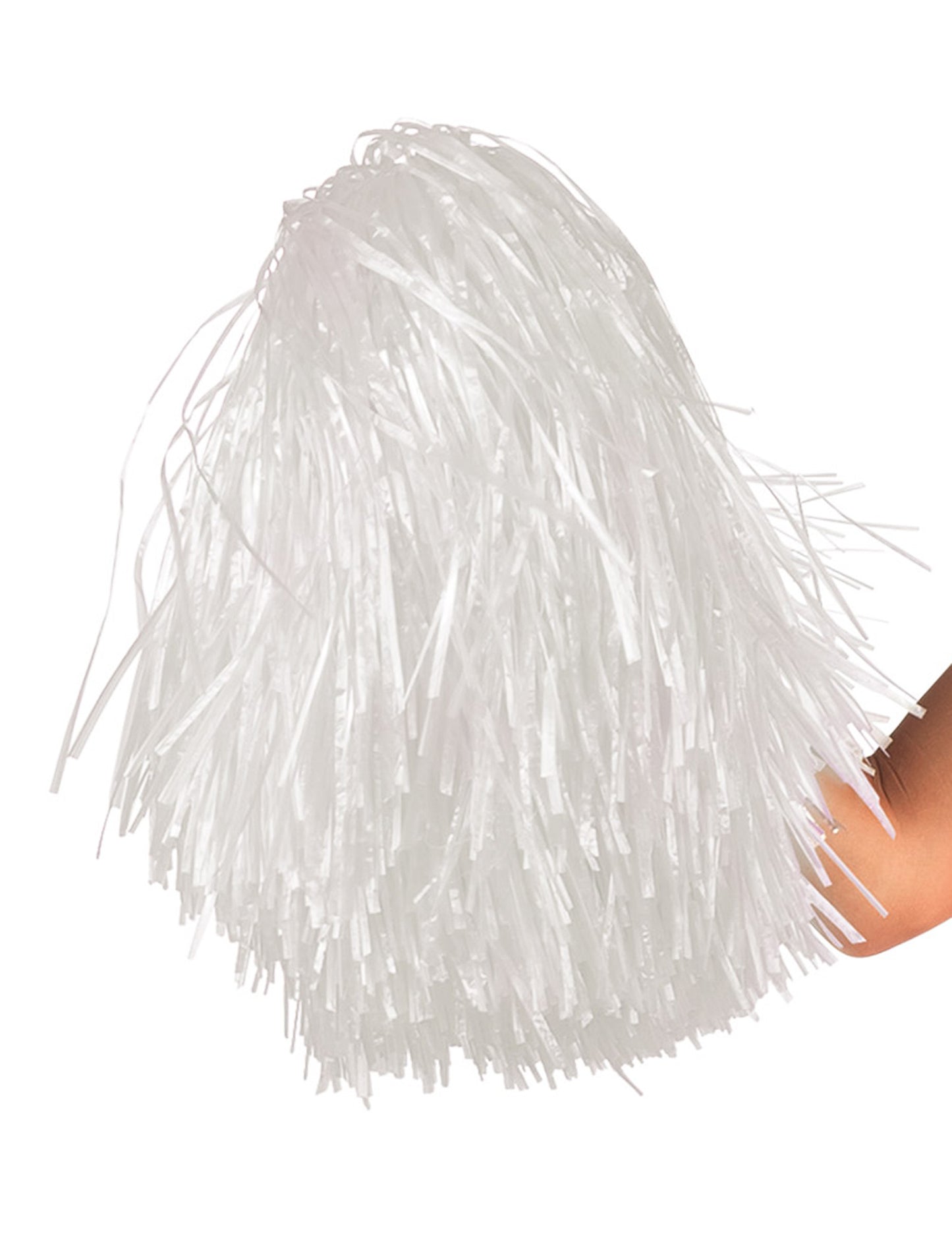 Kovinski beli pompom