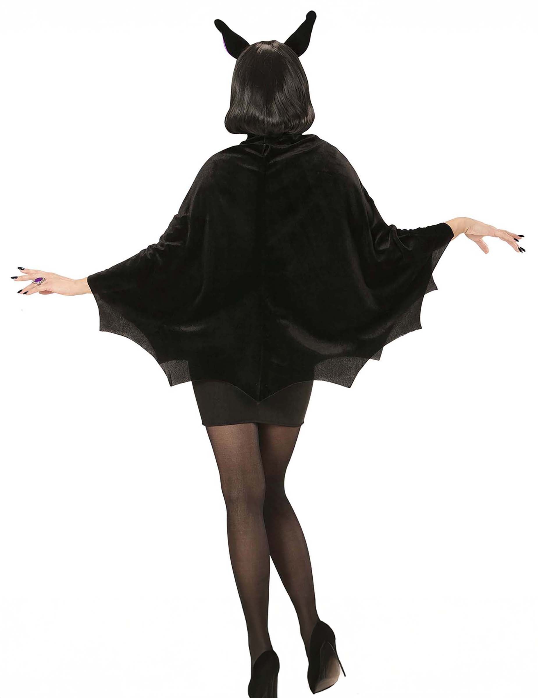 Vue de dos du poncho chauve souris