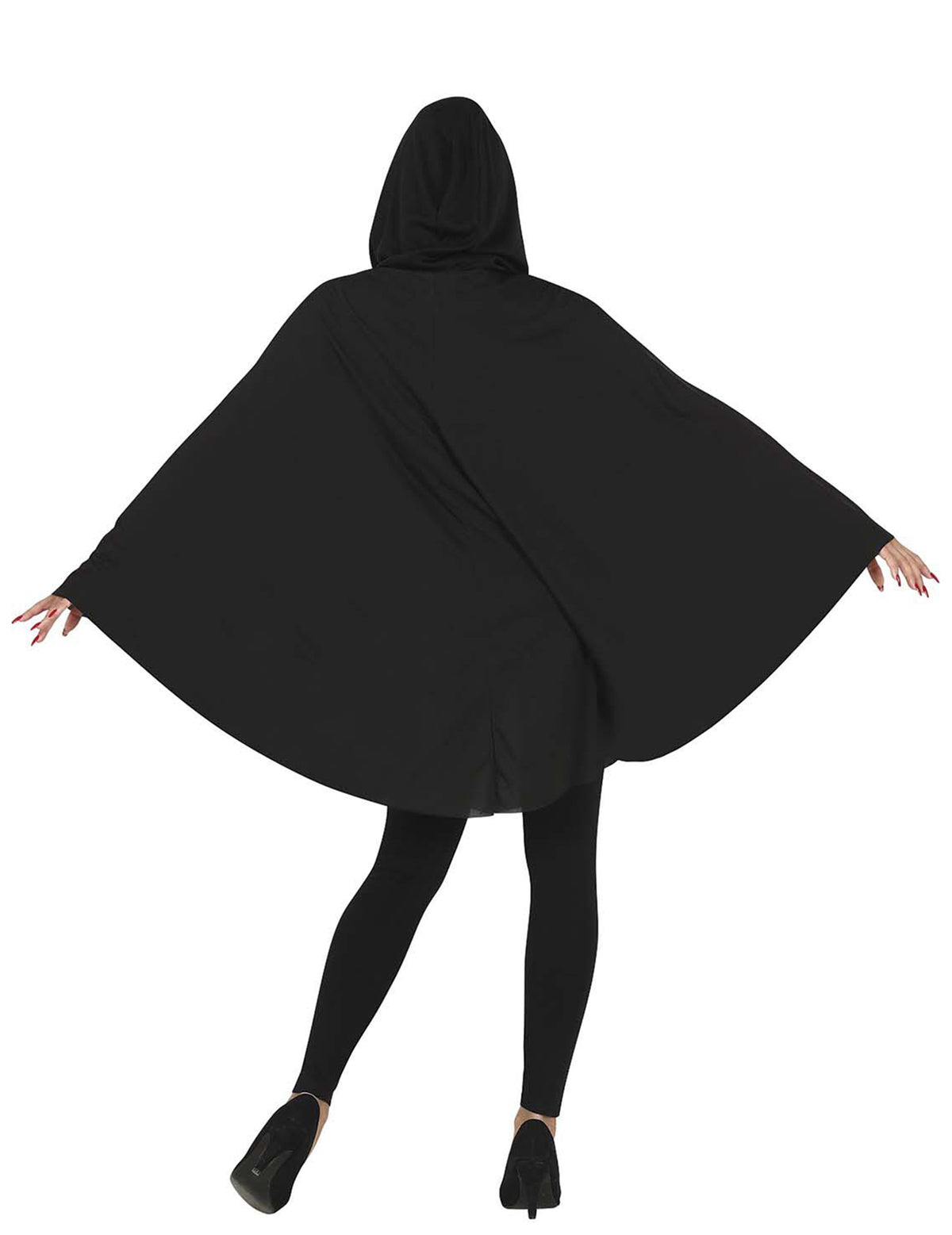 Črn poncho buča za odrasle