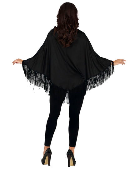 Poncho obarvano okostje Dia de los Muertos Adult