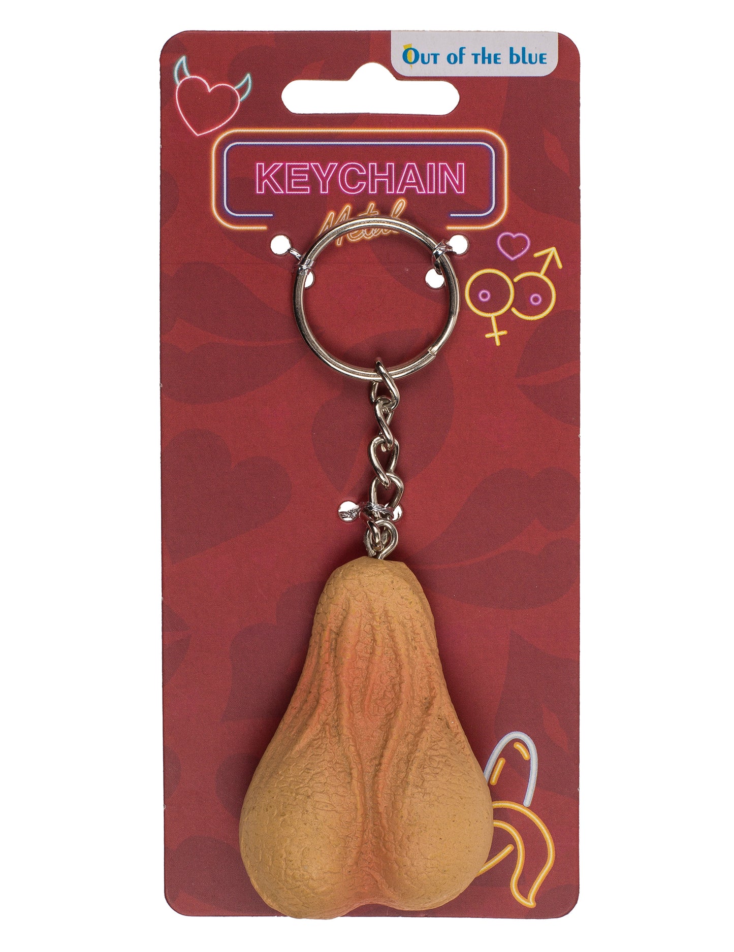 Obesek za ključe z porednim testisom