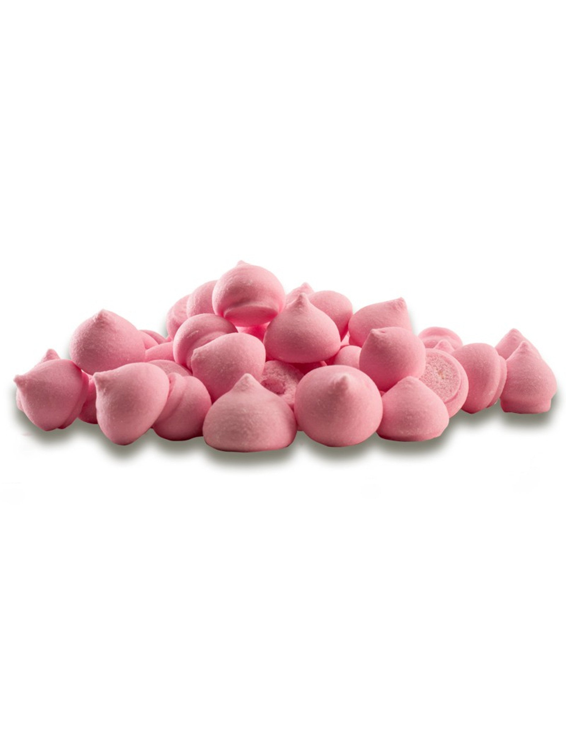 Petites meringues en sucre décoration gâteau roses