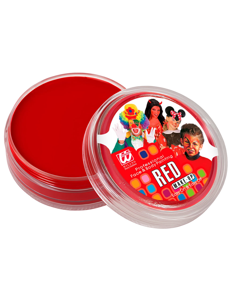 Maquillage professionnel à l'eau pour adulte et enfant rouge