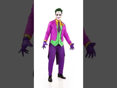 Déguisement psychopathe fou violet homme