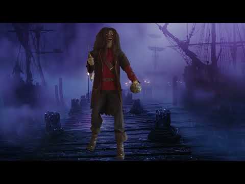 Décoration animée pirate avec sons et mouvements 183 cm