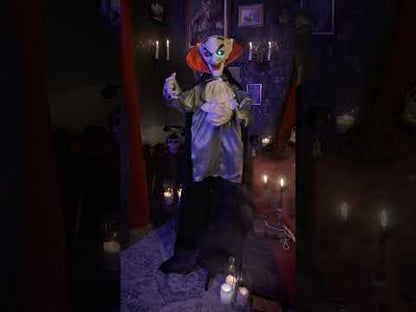 Animirani zvok in lahka dekoracija vampirski nasmejan 165 cm