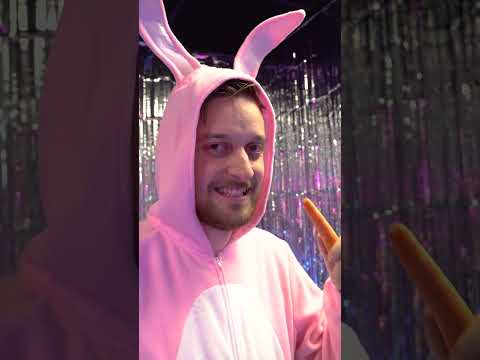 Déguisement lapin rose Homme
