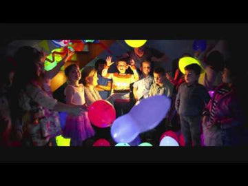 5 belih LED balonov iloom