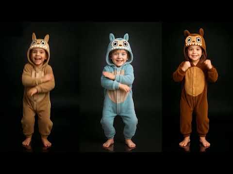 Déguisement peluche monstre marron enfant