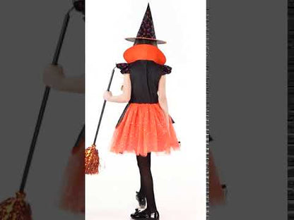 Kostum bučna čarovnica za deklico 