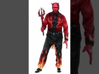 Kostum za odrasle, poln hudiča v ognju