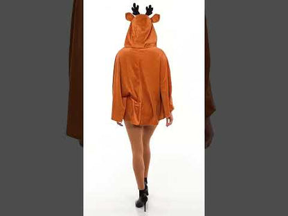 pončo za odrasle severne jelene