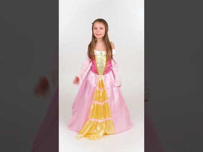 Princess kostume satenasta obleka dekle