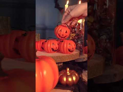 6 Mini Halloween Bullkin Buckets 6,5 x 5 cm