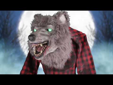 Décoration Animée Homme-Loup Enragé 200 cm