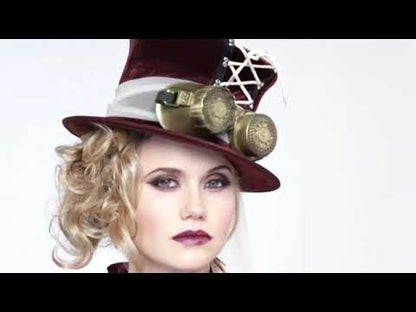 Bordeaux Woman Steampunk kostum