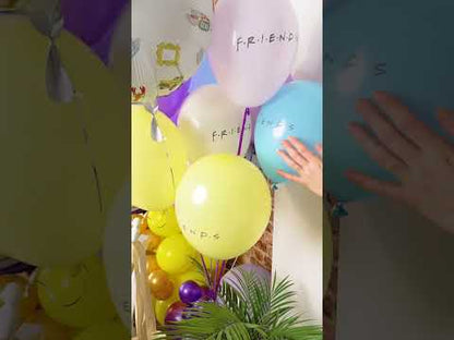 10 prijateljev iz lateksa balonov 25x32cm